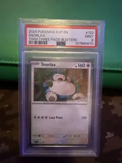 Graded 2024 Pokemon Card Snorlax PSA Slab - Image 1