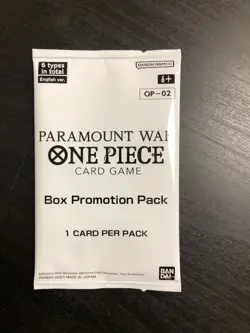 One Piece Card Game Paramount War OP-02 Box Promotion Pack SEALED English NEW - Image 1