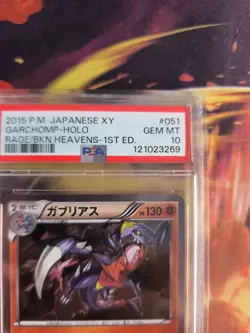 Pokemon Card Garchomp Knakrack XY Holo Rage Of The Broken Heaven Japanese PSA 10 - Image 4