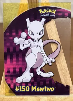 Pokemon #150 MEWTWO Clear Card PC5 Topps NEVER Played With - Image 2