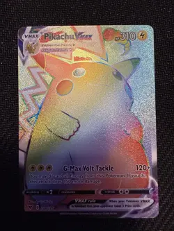 Pokemon TCG Vivid Voltage Rainbow Pikachu VMAX Secret Rare Card 188/185 - Image 2