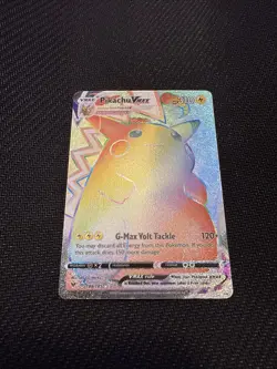 Pokemon TCG Vivid Voltage Rainbow Pikachu VMAX Secret Rare Card 188/185 - Image 3