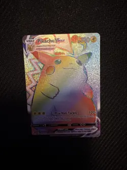 Pokemon TCG Vivid Voltage Rainbow Pikachu VMAX Secret Rare Card 188/185 - Image 4