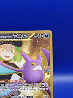 Team Rockets Crobat EX Card 242/182 Destined Rivals Pokemon TCG Nintendo 2025 NM - Image 5