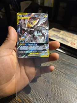 Pikachu & Zekrom GX SM168 MP-HP *Creases Pokemon Card Sun & Moon Promo Tag Team - Image 2