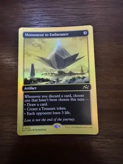 Monument to Endurance Aetherdrift First-Place Gold Foil Rare - Image 1