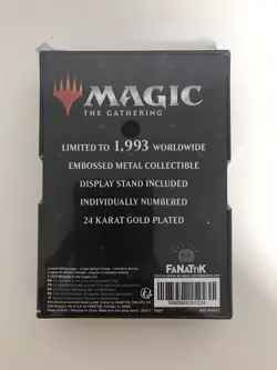 Hammer Of Bogardan 24 Karat Gold Plated Ingot Magic Gathering MTG Limited 1993 - Image 2