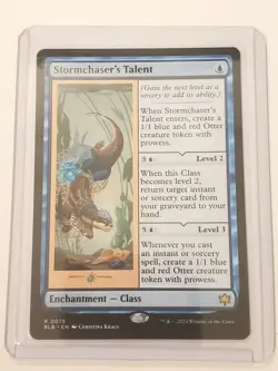 1x Stormchaser's Talent Enchantment (0075) Rare - Bloomburrow (BLB) Regular NM - Image 3