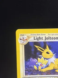 Pokemon Neo Destiny 1st Edition Light Jolteon #48/105 Vintage - Image 2