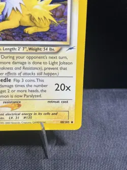 Pokemon Neo Destiny 1st Edition Light Jolteon #48/105 Vintage - Image 4