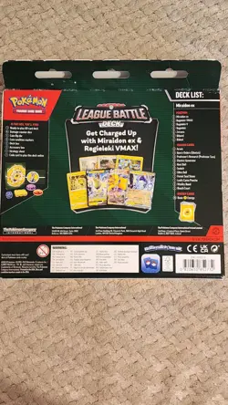 NEW Nintendo 1 Pokemon TCG League Battle Deck Miraidon ex Regieleki VMAX 820650852732 - Image 2