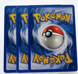3x Poliwag 62/75 Neo Discovery Regular Common Vintage Pokemon TCG English MP - Image 2
