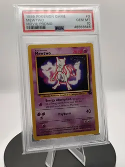 Pokemon Mewtwo (Movie Promo) 03/53 Wotc Promo PSA 10 - Image 1