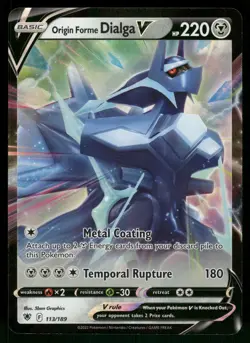 Origin Forme Dialga V 113/189 SWSH10: Astral Radiance Pokemon - Image 1