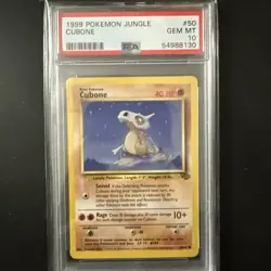 1999 Pokemon Jungle Cubone #50 Unlimited Edition PSA 10 Gem MT - Image 1