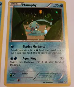 4x Pokemon Mythical Collrction Manaphy XY Promos XY190 LP/NMCosmos Holo Rare 4x - Image 2