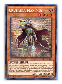 Crusadia Maximus - MP19-EN081 - Secret Rare - 1st Edition - Yugioh - Image 1