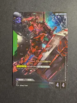 Red Gundam Alternate Art Foil - GD02-024 - R+ NM - Gundam TCG Card Game - Image 1