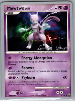 Mewtwo 9/100 Non Holo World Championship Majestic Dawn - Pokemon Card - LP - Image 1