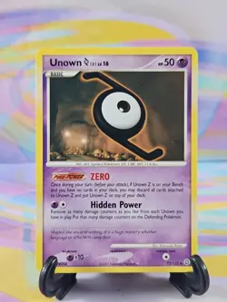 Pokemon TCG Secret Wonders Card | Unown (Z) Lv. 16 72/132 Uncommon - Image 1