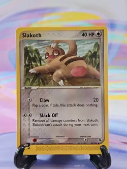 Pokemon TCG Ruby & Sapphire Card | Slakoth 45/109 Uncommon - Image 1