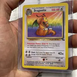 Pokemon TCG Dragonite 19/62 Fossil Non-Holo Rare Card LP WOTC Lightly Played TCG - Image 2