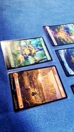 MTG Magic Final Fantasy FOIL Chocobo Track Lands All Holiday Variants 5 Card Set - Image 4