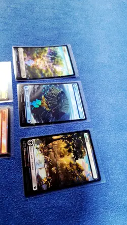 MTG Magic Final Fantasy FOIL Chocobo Track Lands All Holiday Variants 5 Card Set - Image 5