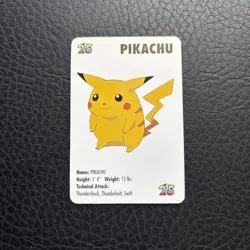 1998 POKEMON PIKACHU CARD KFC MINI NINTENDO #2 - Image 1