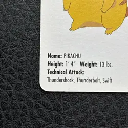 1998 POKEMON PIKACHU CARD KFC MINI NINTENDO #2 - Image 5