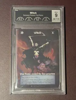 Witch Promo Alpha Investments PCG 9 Mint Sorcery: Contested Realm Farzetta Rudy - Image 1