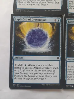 4x Mtg Baldur's Gate Lapis Orb Of Dragonkind NM/M Magic The Gathering - Image 2