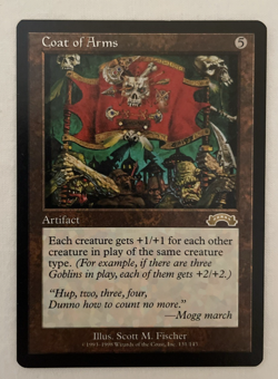 1x Coat of Arms Exodus MTG Magic the Gathering LP/NM - Image 1