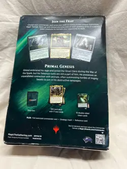 Magic tthe Gathering - Commander Primal Genesis- New/Sealed - Image 2