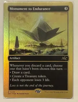 Monument to Endurance 1st Place Foil - Aetherdrift MTG Magic the Gathering - Image 1