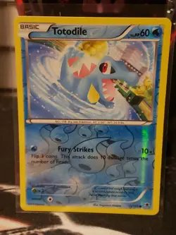 Pokemon Phantom Forces Totodile - 15/119 - Reverse Foil- Near Mint - Image 1