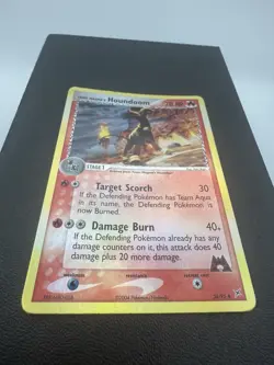 Pokemon Team Magma's Houndoom 34/95 Team Magma vs Team Aqua Reverse Holo Vintage - Image 3