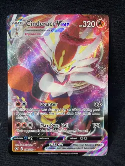Cinderace VMAX #036/192 SWSH02: Rebel Clash Ultra Rare Pokemon TCG - Image 1