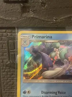 RARE Primarina 41/149 SM Base Set (Water Web Holo) NM-EX Condition Pokemon TCG - Image 2