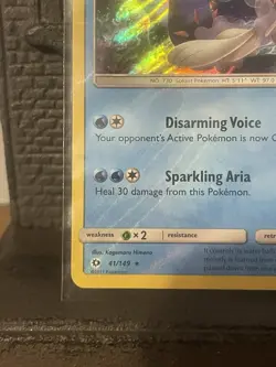 RARE Primarina 41/149 SM Base Set (Water Web Holo) NM-EX Condition Pokemon TCG - Image 5