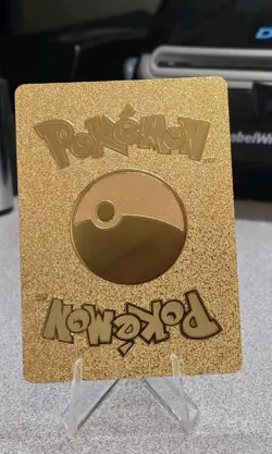 Pokemon Charizard GX 250hp Gold Foil Fan Art Collector Card TCG - Image 2