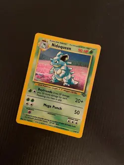 Nidoqueen 7/64 - Base Set Jungle - Holo Pokemon Card LP - Image 2
