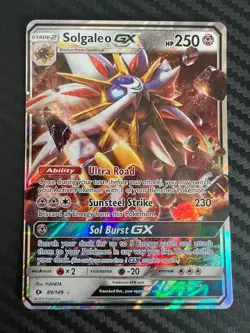 Pokemon TCG Solgaleo GX 89/149 Sun & Moon Base Set Ultra Rare VLP - Image 1