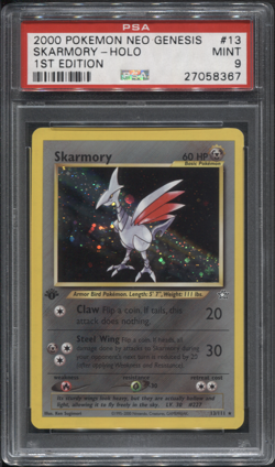 PSA 9 1st Edition Neo Genesis Skarmory 13/111 Holo Rare Pokemon TCG - Image 1