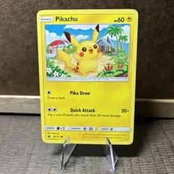 Pokemon Card Pikachu 30/111 Sun & Moon-Crimson Invasion Common - Image 1