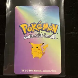 KFC Vintage 1998 Nintendo Pokemon Scyther Mini Card #123 - Image 2