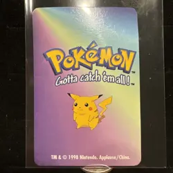 Pokemon Dragonite 149 Mini Card 1998 Applause Nintendo KFC Promo Vintage LP - Image 2