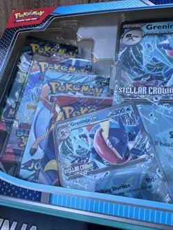 Pokemon TCG Greninja ex & Kingdra ex Special Collection Box New Sealed w/8 Packs - Image 5