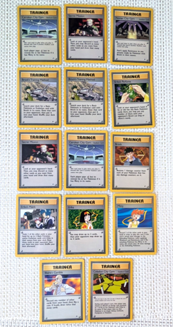 Pokemon Gym Heroes Trainer Card Lot - Misty, Brock, Erika, etc - x14 English LP - Image 1