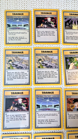 Pokemon Gym Heroes Trainer Card Lot - Misty, Brock, Erika, etc - x14 English LP - Image 5